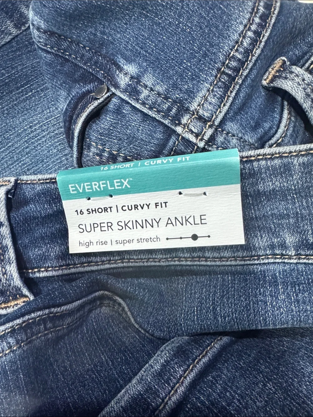 Maurices Women's High-Rise Button-Fly Dark Blue Jeans